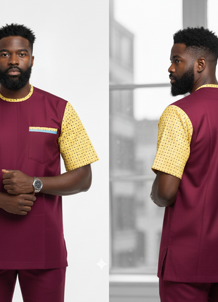 Chemise Homme - Élégance Afro-Moderne