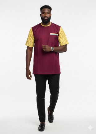 Chemise Homme - Élégance Afro-Moderne