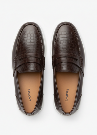 Mocassins Penny en Cuir Marron