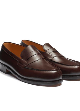 Mocassins Penny en Cuir Chocolat