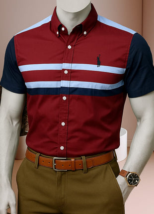 Chemise Homme Bicolore à Rayures