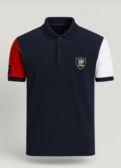 Polo tricolore