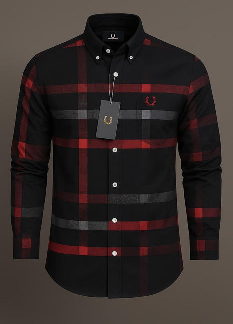 La Chemise Tartan Noir et Rouge